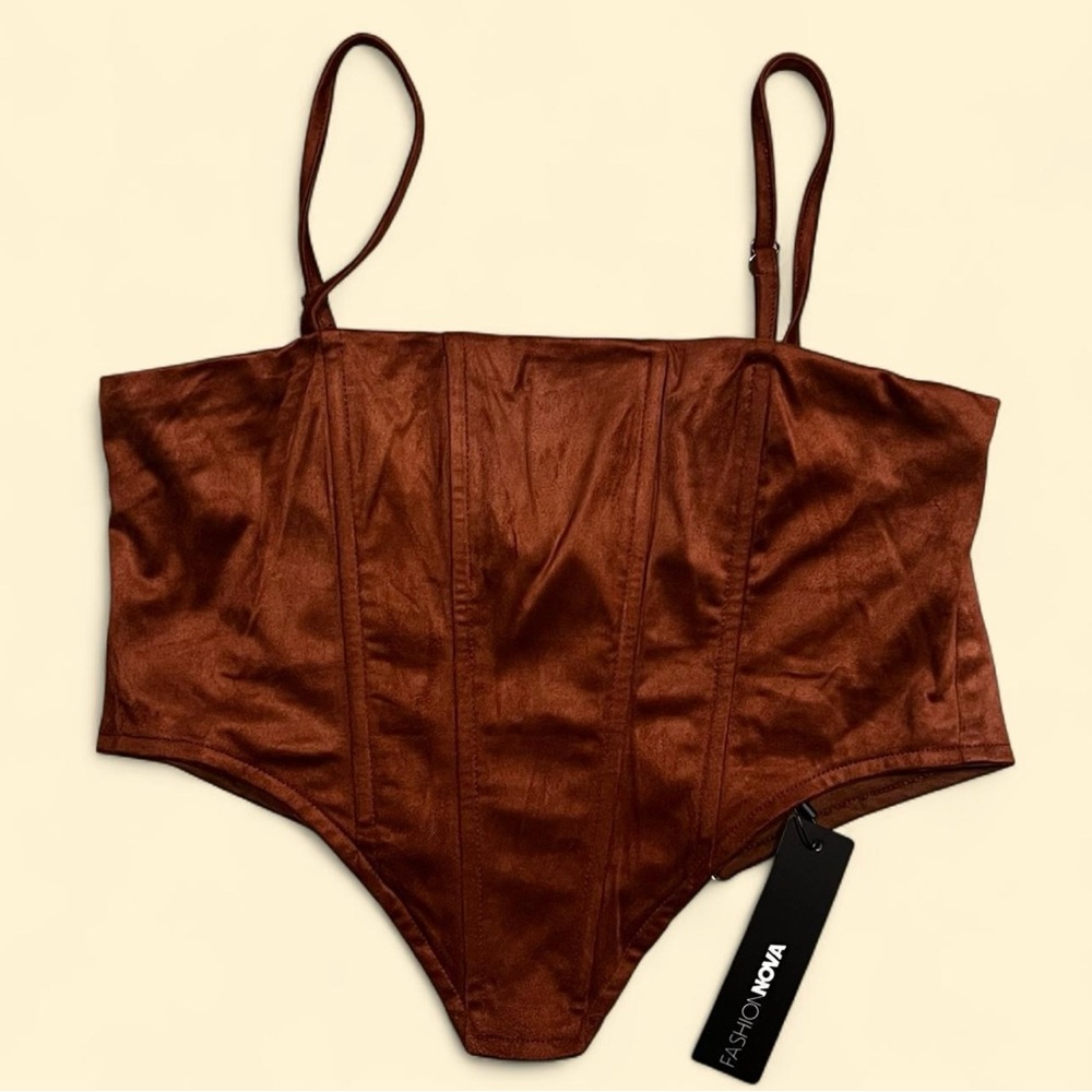 Fashion Nova Chocolate Corset Top